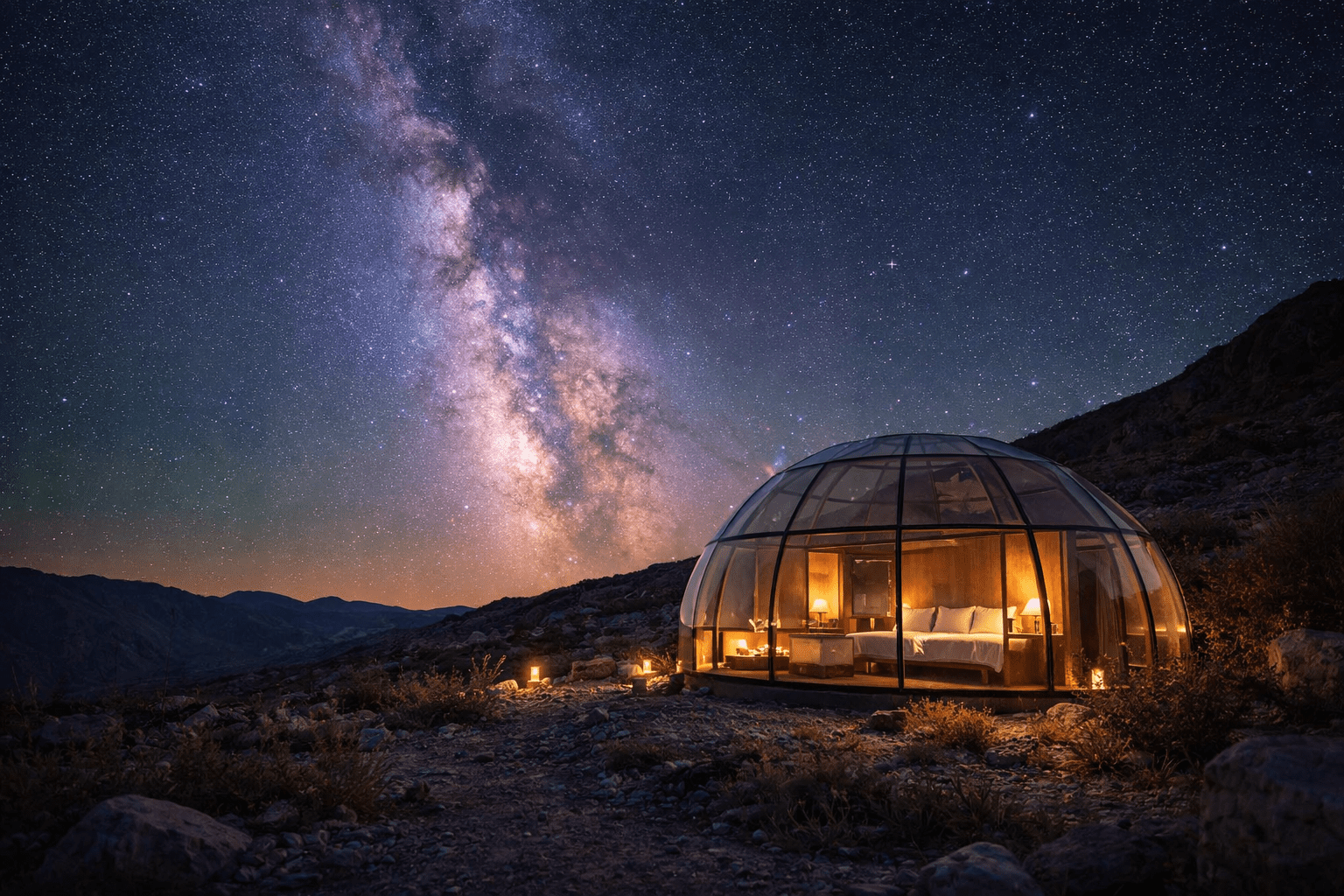 One of the best glass cabins for stargazing around the world is located next to Bryce Canyon
