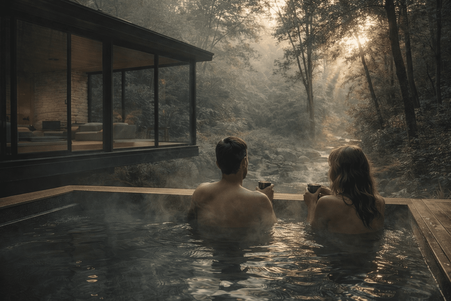hottub forest